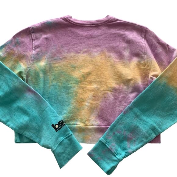 By Samii Ryan | Don’t Play Me Multicolor Tie Dye Cropped Sweatshirt Small - Picture 10 of 10